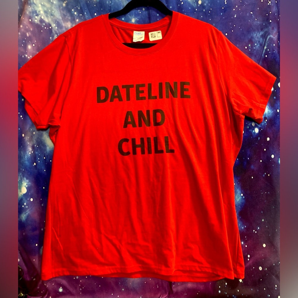 DATELINE AND CHILL Graphic T-shirt Size XXL - Picture 4 of 7